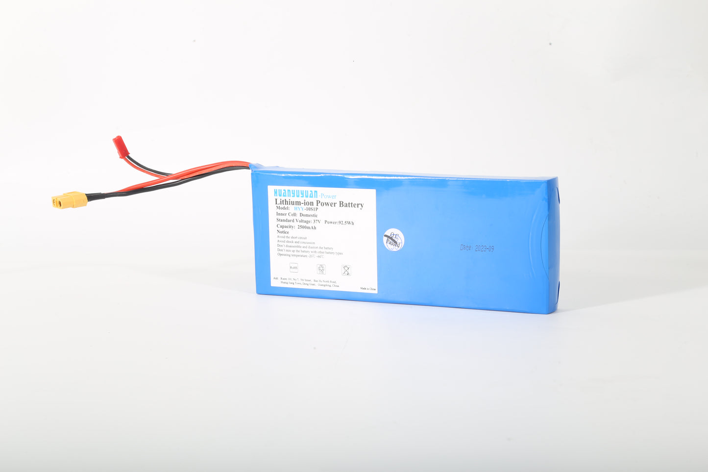 37V,2500mAh(NO.2)-10S1P battery--1pcs